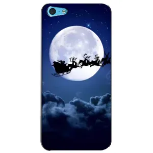 Чехол Санта Клаус для iPhone 5c (Санта - луна)
