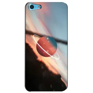 Чохол (ТПУ) з планетами на iPhone 5c (Сатурн)