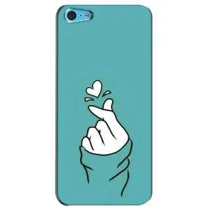 Чехол с рисунком «Сердечко на бирюзовом» для iPhone 5c