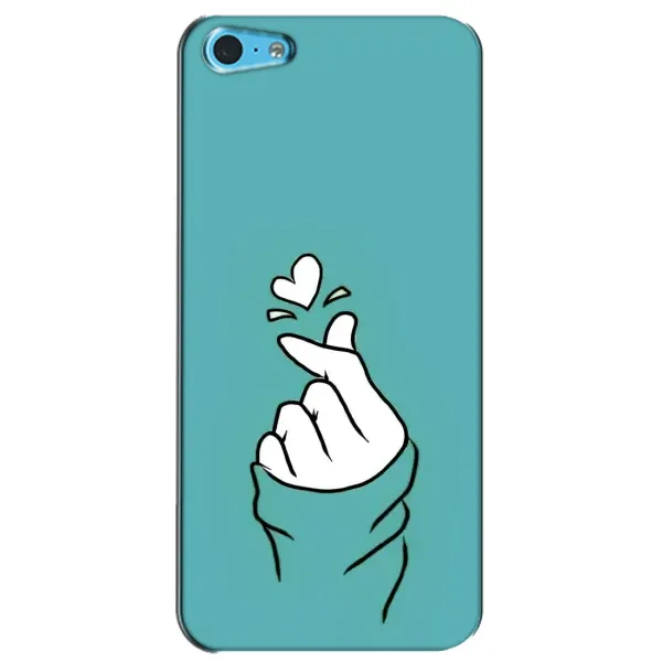Чехол с рисунком «Сердечко на бирюзовом» для iPhone 5c Чехол с рисунком «Сердечко на бирюзовом» для iPhone 5c