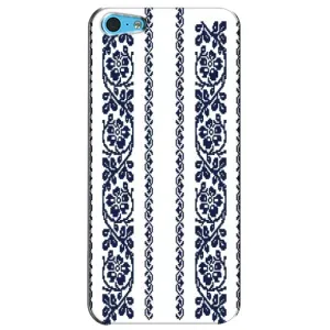 Силиконовый Чехол на iPhone 5c с картинкой Вышиванки (Синяя вышиванка)