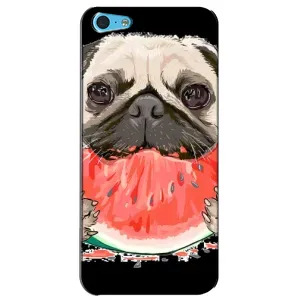 Чохол (ТПУ) Милі песики для iPhone 5c (Смішний Мопс)