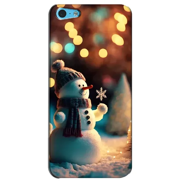Чехол с рисунком «Снеговик праздничный» для iPhone 5c