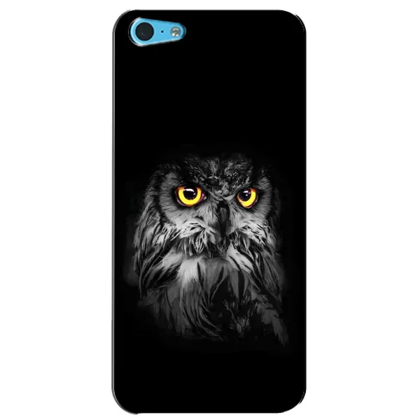 Чехол с рисунком «Сова на чёрном» для iPhone 5c Чехол с рисунком «Сова на чёрном» для iPhone 5c