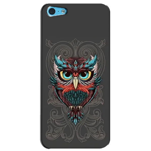Чехол с рисунком «Сова на сером» для iPhone 5c Чехол с рисунком «Сова на сером» для iPhone 5c