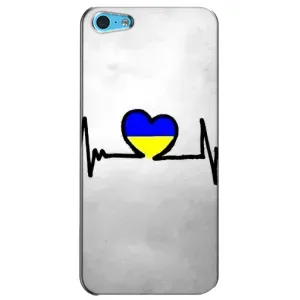 Силиконовый Чехол на iPhone 5c (Я-Украина) (Украинская кардиограмма)