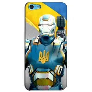 Силиконовый Чехол на iPhone 5c (Я-Украина) (Украинский робокоп)