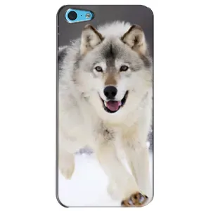 Чохол з Вовком на iPhone 5c (Вовк біжить по снігу)