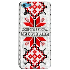 Силиконовый Чехол на iPhone 5c (Вышиванка Доброго вечера)