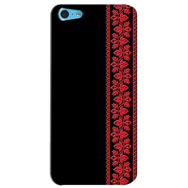 Чехол с рисунком «Вышиванка на черном» для iPhone 5c Чехол с рисунком «Вышиванка на черном» для iPhone 5c
