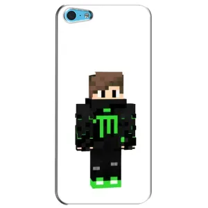 Чехлы для iPhone 5c (Персонажи Майн Крафт) (Зеленый мальчик)