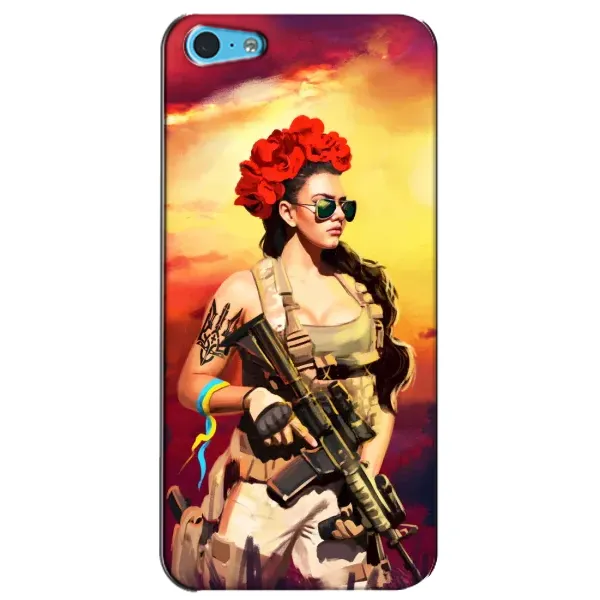 Чехол с рисунком «Женщина солдат» для iPhone 5c Чехол с рисунком «Женщина солдат» для iPhone 5c