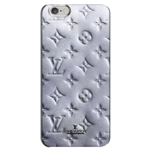 Текстурний Чохол Louis Vuitton для Айфон 6 Плюс (Білий ЛВ)
