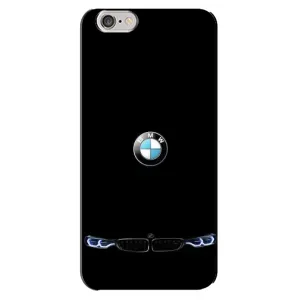 Силіконовий бампер з картинкою машини на iPhone 6 Plus / 6s Plus (Чорний BMW)