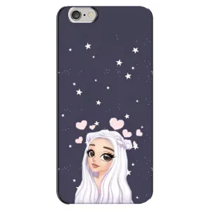 Чехол Стильные девушки на iPhone 6 Plus / 6s Plus (Девушка и сердечки)
