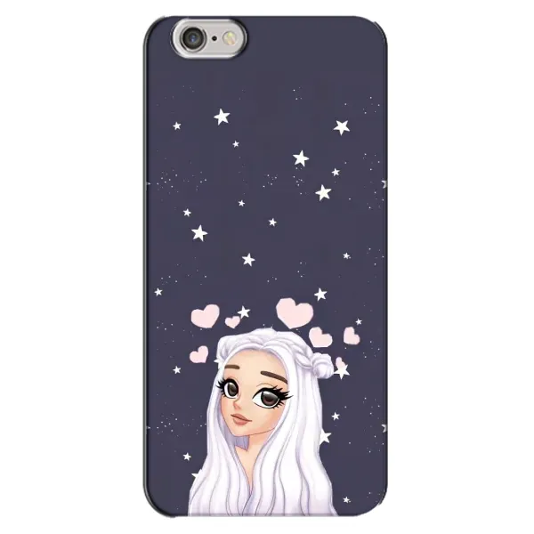 Чехол с рисунком «Девушка и сердечки» для iPhone 6 Plus / 6s Plus