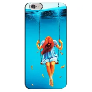 Чехол Стильные девушки на iPhone 6 Plus / 6s Plus (Девушка на качели)