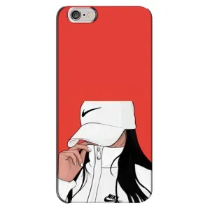 Силиконовый Чехол на iPhone 6 Plus / 6s Plus с картинкой Стильных Девушек (Девушка Nike)