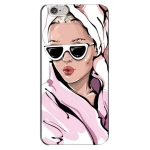Чехол с картинкой Модные Девчонки iPhone 6 Plus / 6s Plus (Девушка в халате)