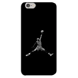 Силіконовый Чохол Nike Air Jordan на Айфон 6 Плюс (Джордан)