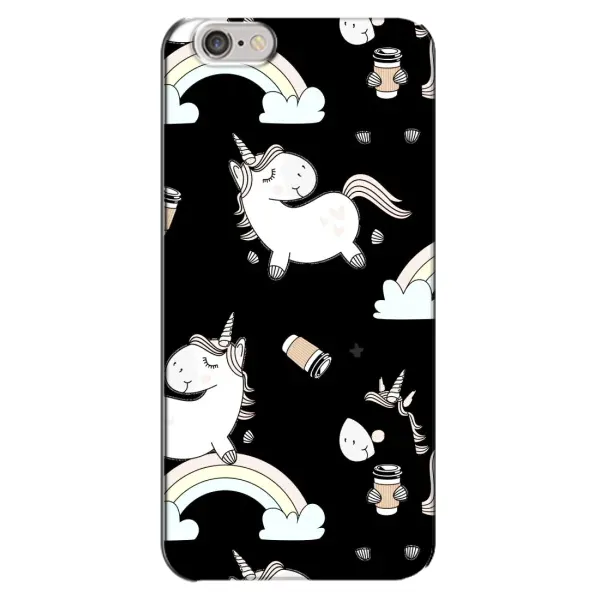 Чехол с рисунком «Единорог с кофе» для iPhone 6 Plus / 6s Plus Чехол с рисунком «Единорог с кофе» для iPhone 6 Plus / 6s Plus