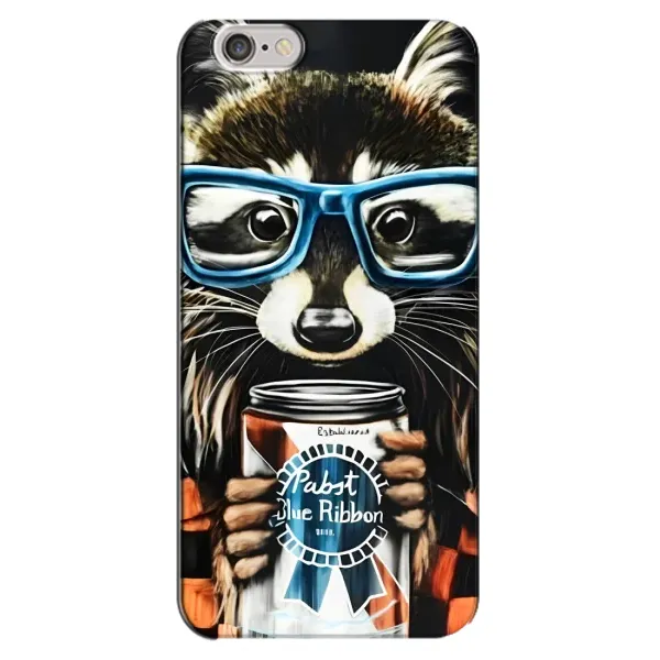 Чехол с рисунком «Енот в очках» для iPhone 6 Plus / 6s Plus Чехол с рисунком «Енот в очках» для iPhone 6 Plus / 6s Plus