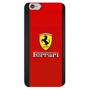 Силіконовий бампер з картинкою машини на iPhone 6 Plus / 6s Plus (Ferrari Logo)