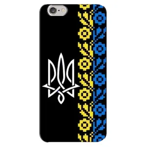 Силиконовый Чехол на iPhone 6 Plus / 6s Plus (Герб и вышыванка)