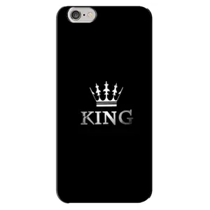 Чехол (Корона на чёрном фоне) для Айфон 6 Плюс (KING)