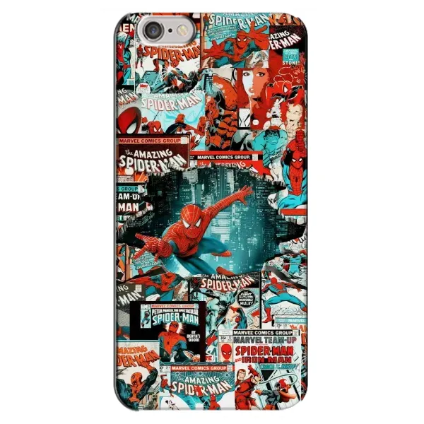 Чехол с рисунком «Комиксы Человек Паук» для iPhone 6 Plus / 6s Plus Чехол с рисунком «Комиксы Человек Паук» для iPhone 6 Plus / 6s Plus