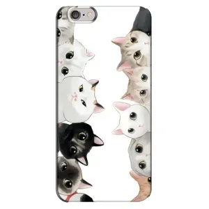 Силиконовый чехол с котиком для iPhone 6 Plus / 6s Plus (Коты)