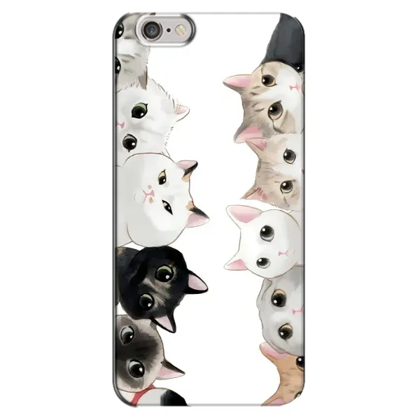 Чехол с рисунком «Коты» для iPhone 6 Plus / 6s Plus