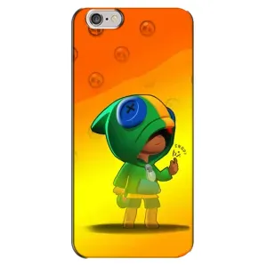 Чохол Бравл Старс для iPhone 6 Plus / 6s Plus (LEON в кофті)