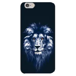 Чехол с картинкой на iPhone 6 Plus / 6s Plus (Лев - синий)