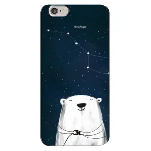Силиконовый бампер с картинкой животных для iPhone 6 Plus / 6s Plus (Медведица)