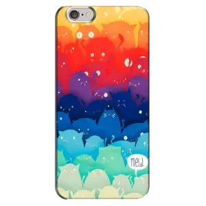 Силиконовый чехол с котиком для iPhone 6 Plus / 6s Plus (Mew)