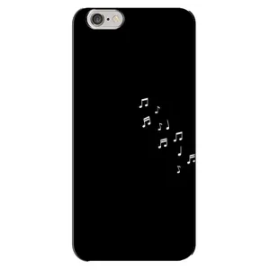 Чохол з картинками на чорному фоні для iPhone 6 Plus / 6s Plus (Ноти)