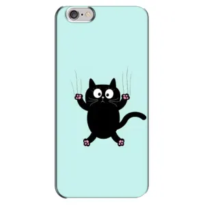 Силиконовый чехол с котиком для iPhone 6 Plus / 6s Plus (Падающий кот)