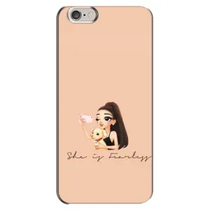 Силиконовый Чехол на iPhone 6 Plus / 6s Plus с картинкой Стильных Девушек (С собакой)
