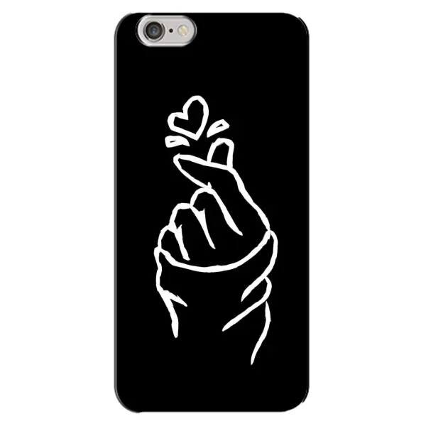 Чехол с рисунком «Сердце на черном» для iPhone 6 Plus / 6s Plus