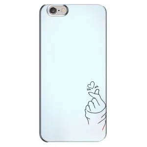 Чехлы (Знак сердечка) на iPhone 6 Plus / 6s Plus (Сердце на голубом)