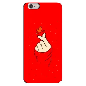 Чехлы (Знак сердечка) на iPhone 6 Plus / 6s Plus (Сердце на красном)