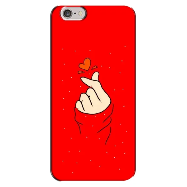 Чехол с рисунком «Сердце на красном» для iPhone 6 Plus / 6s Plus