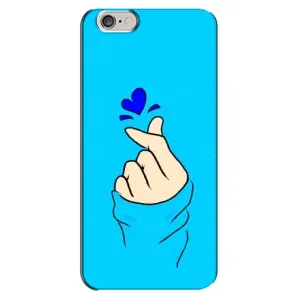 Чохол (Знак сердечка) для iPhone 6 Plus / 6s Plus (Сердечко на синоьому)