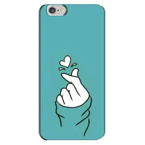 Чохол (Знак сердечка) для iPhone 6 Plus / 6s Plus (Сердечко на бірюзовому)