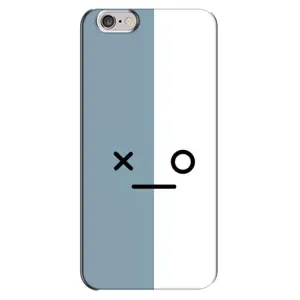Силиконовые Чехлы (смешные стикеры) для iPhone 6 Plus / 6s Plus (Серо-белый)