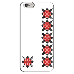 Силиконовый Чехол на iPhone 6 Plus / 6s Plus с картинкой Вышиванки (Силуэт вышиванки)