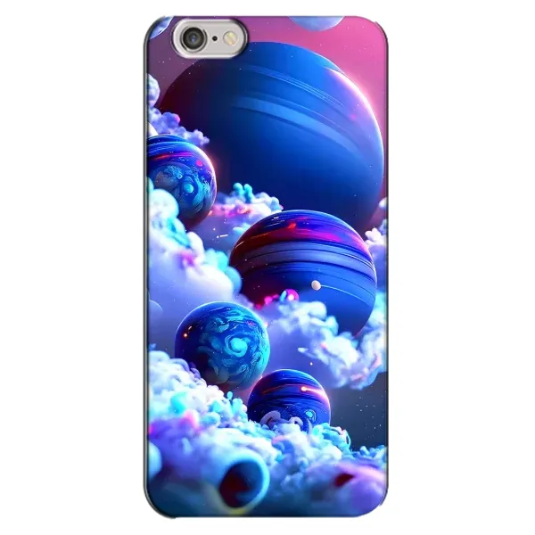 Чехол с рисунком «Синие планеты» для iPhone 6 Plus / 6s Plus Чехол с рисунком «Синие планеты» для iPhone 6 Plus / 6s Plus