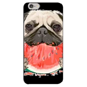 Чехол (ТПУ) Милые собачки для iPhone 6 Plus / 6s Plus (Смешной Мопс)