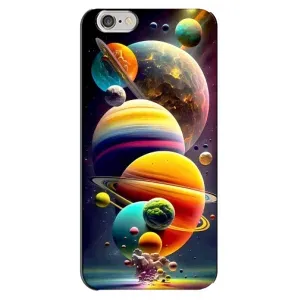 Чехол (ТПУ) с планетами на iPhone 6 Plus / 6s Plus (Солнечна система)